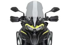 Windshield Puig Touring screen 538 x 365 mm with ABE for Benelli TRK 702, TRK 702 X Year 2023 - 2026