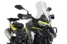 Windshield Puig Touring screen 538 x 365 mm with ABE for Benelli TRK 702, TRK 702 X Year 2023 - 2026