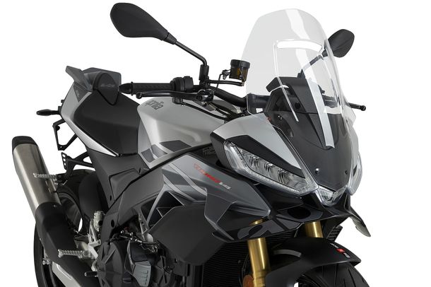 Windschild Puig Touringscheibe 535 x 370 mm für Aprilia Tuono V4 1100 Factory, Tuono V4 1100 Bj. 2025 - 2026