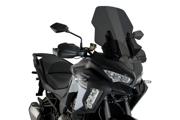 Windschild Puig Touringscheibe 570 x 515 mm mit ABE für Kawasaki VERSYS 1000 SE, VERSYS 1000, VERSYS 1000 S, u.a. (Bj. 2019 - 2026)