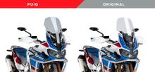 Pare-brise Puig Touringscheibe avec ABE pour Honda CRF1000L Africa Twin, CRF1000L Africa Twin Adventure Sports année 2016 - 2019