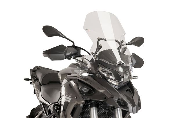 Windschild Puig Touringscheibe 555 x 385 mm mit ABE für Benelli TRK 502, Qj SRT 550X Trail