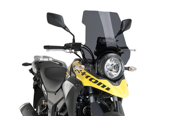 Windshield Puig touring screen 440 x 435 mm with ABE for Suzuki DL250 V-STROM Year 2017 - 2023