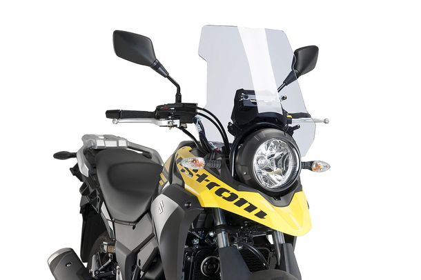 Windschild Puig Touringscheibe 440 x 435 mm mit ABE für Suzuki DL250 V-STROM Bj. 2017 - 2023