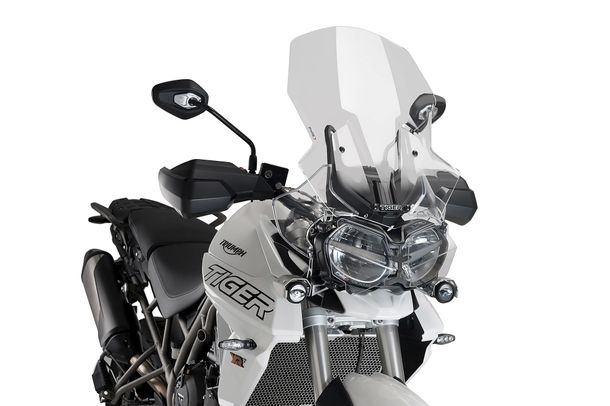 Windschild Puig Touringscheibe 550 x 440 mm mit ABE für Triumph Tiger 800 XCX, Tiger 800 XCA, Tiger 800 XR, Tiger 800 XRX Bj. 2018 - 2019