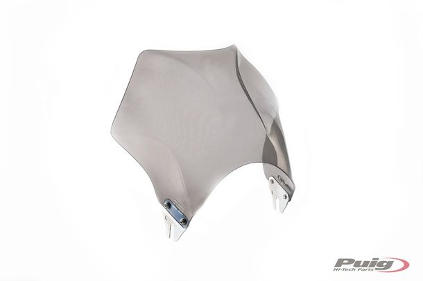 Vindruta Puig Raptor med ABE för Honda CBF250, Triumph Bonneville, Suzuki GN250, Kawasaki W800, Yamaha SR500, Cagiva Raptor 125, Moto Guzzi V7 III Stone 750, Royal Enfield Continental GT 650, Ducati