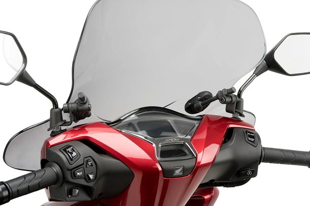 Windschild Puig City Touring mit ABE für Honda Scoopy SH350i, SH 125i 4T E5, SH 150i 4T E5 (Bj. 2021 - 2026)