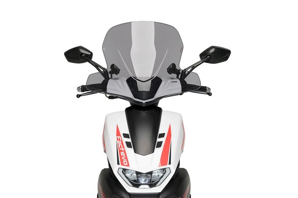 Windschild Puig City Touring mit ABE für Keeway F-ACT EVO 125 ie 4T E5 Bj. 2021 - 2025