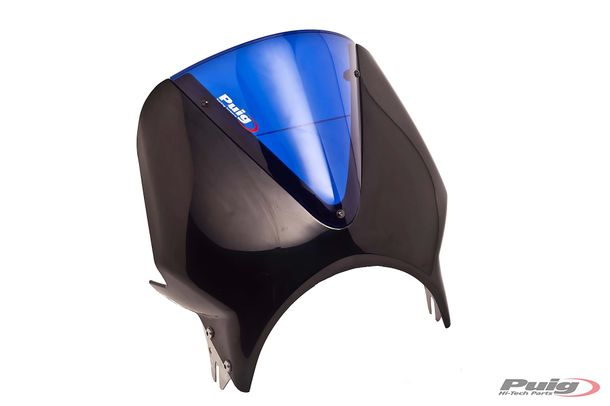 Vindruta Puig Vision med ABE för Triumph Bonneville T100, Honda CBF250, Suzuki GN250, Kawasaki W800, Yamaha SR500, Cagiva Raptor 125, Moto Guzzi V7 III Stone 750, Royal Enfield Continental GT 650