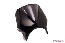 Windscherm Puig Vision met ABE voor Triumph Bonneville T100, Honda CBF250, Suzuki GN250, Kawasaki W800, Yamaha SR500, Cagiva Raptor 125, Moto Guzzi V7 III Stone 750, Royal Enfield Continental GT 650
