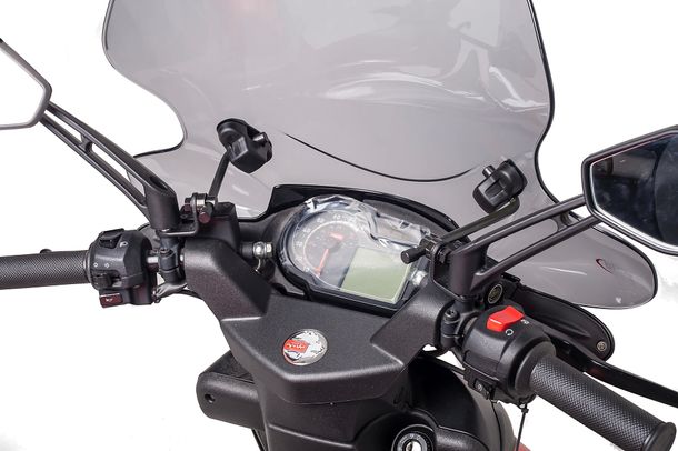 Windschild Puig City Touring mit ABE für Aprilia SR50R Bj. 2005 - 2014