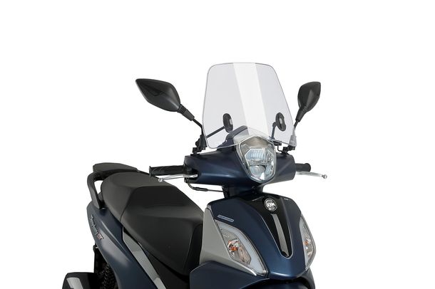 Windschild Puig Trafic mit ABE für SYM Symphony 125 ie ST 4T AC E5, Symphony 125 ie ST 4T LC E5 Bj. 2021 - 2025