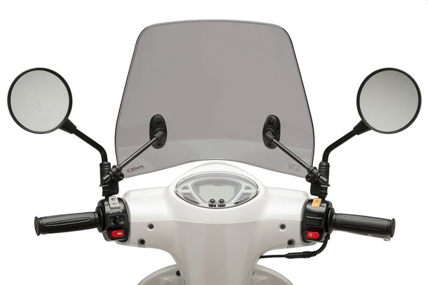 Windschild Puig Trafic mit ABE für SYM Fiddle 50 ie 4T AC E5, Fiddle 125 ie 4T LC Bj. 2021 - 2026