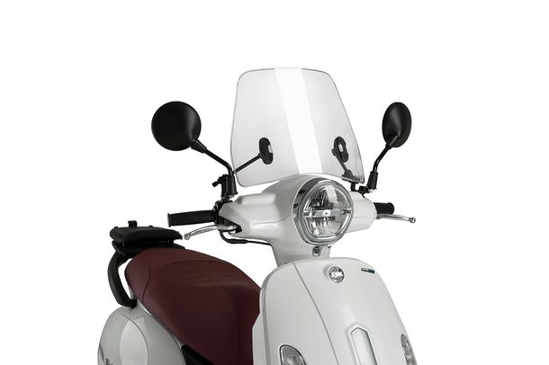 Windschild Puig Trafic mit ABE für SYM Fiddle 50 ie 4T AC E5, Fiddle 125 ie 4T LC Bj. 2021 - 2026