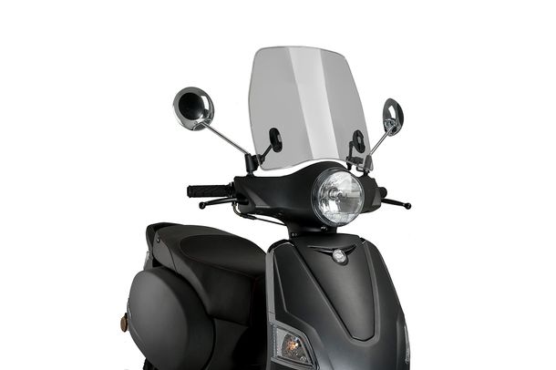 Windschild Puig Trafic mit ABE für Keeway ZAHARA 125 4T AC E4, ZAHARA 125 4T AC E5 (Bj. 2022 - 2024)