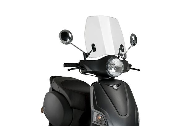 Windschild Puig Trafic mit ABE für Keeway Zahara 125 4T AC E4, Zahara 125 4T AC E5 Bj. 2022 - 2024