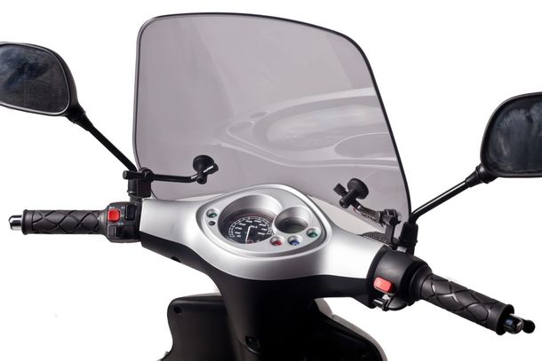 Windschild Puig Trafic mit ABE für Yamaha JOG 50 2T AC E1, JOG 50 R AC E2, JOG 50 RR LC E2 (Bj. 1992 - 2017)