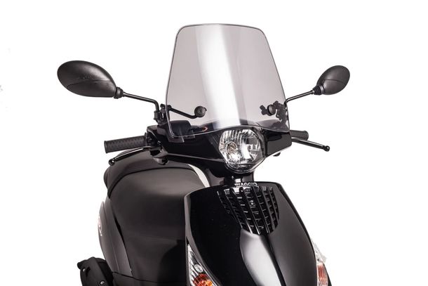Windschild Puig Trafic mit ABE für Piaggio ZIP 50 2T, ZIP 50 4T 2V, ZIP 50 ie 4T 3V E4, u.a. (Bj. 1997 - 2025)
