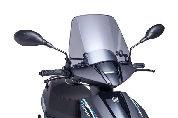 Windschild Puig Trafic mit ABE für Keeway FACT 50 EVO, F-ACT 50 CITY, F-ACT EVO 50 ie 4T E5 (Bj. 2015 - 2025)