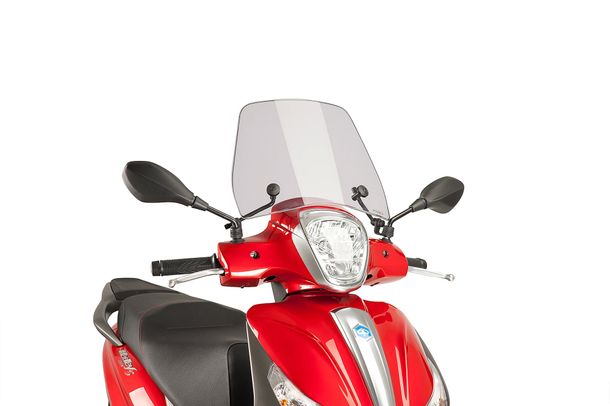 Windschild Puig Trafic mit ABE für Piaggio MEDLEY 125 ie 4V LC ABS, MEDLEY 150 ie 4V LC ABS (Bj. 2016 - 2020)