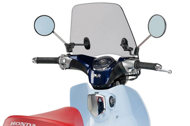 Windschild Puig Trafic mit ABE für Honda SUPERCUP 125i C125 E4, SUPER CUB C125, SUPERCUP 125i C125 E5 (Bj. 2018 - 2025)