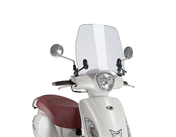 Windschild Puig Trafic mit ABE für Kymco Miler 125, Filly 125 Bj. 2017 - 2022