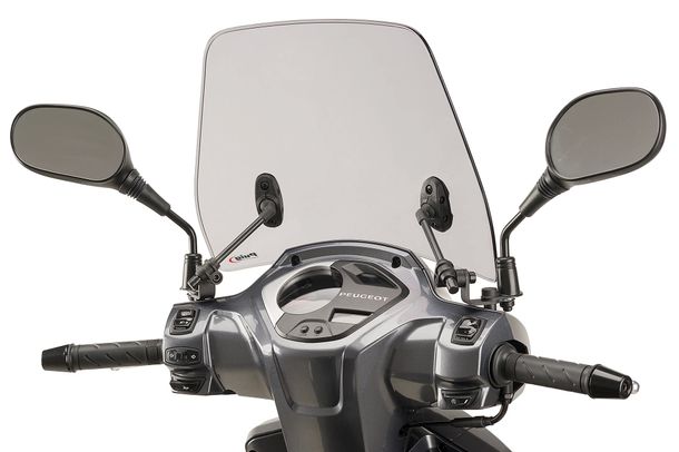 Windschild Puig Trafic mit ABE für Peugeot Belville 125 RS, Belville 125 Allure, Belville 125 Active Bj. 2017 - 2023