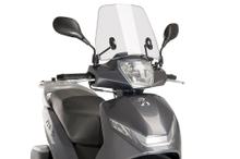Windschild Puig Trafic mit ABE für Peugeot Belville 125 RS, Belville 125 Allure, Belville 125 Active Bj. 2017 - 2023