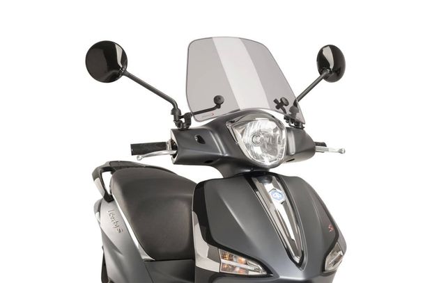 Windschild Puig Trafic mit ABE für Piaggio Liberty 50, Liberty 125, Liberty 50 4T iGET 3V Bj. 2001 - 2026