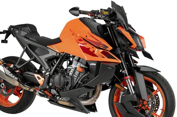Windschild Puig Bugspoiler mit ABE für KTM 990 Duke, 990 Duke R Bj. 2024 - 2026