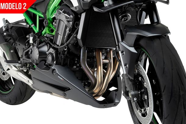 Puig Bugspoiler für Kawasaki Z900, Z900SE (Bj. 2017-2026) - Mattschwarz – Bild 2