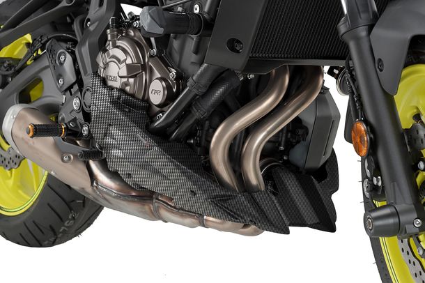 Windschild Puig Bugspoiler mit ABE für Yamaha MT-07 ABS, MT-07 Moto Cage, MT-07, MT-07 Tracer, u.a. (Bj. 2014 - 2020)