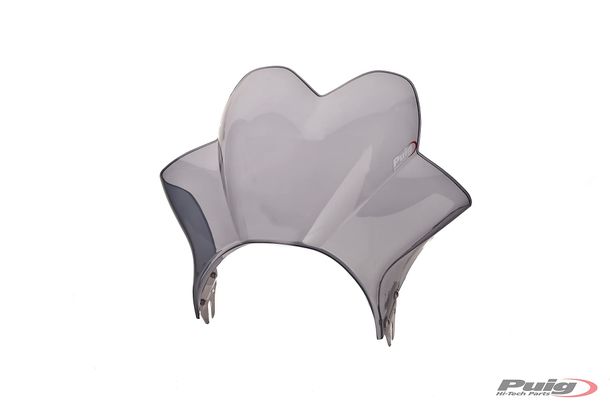 vindruta Puig Wave med ABE för Honda CBF250, Triumph Bonneville, Suzuki GN250, Kawasaki W800, Yamaha SR500, Cagiva Raptor 125, Moto Guzzi V7 III Stone 750, Royal Enfield Continental GT 650, Ducati