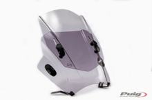 Para-brisa Puig Up&Down com ABE para Honda CG 125, Triumph Bonneville T100, Yamaha MT-03, Kawasaki W800, Ducati Scrambler Full Throttle, Suzuki GN250, BMW R Ninet, Benelli Leoncino 500, Zontes G1-125
