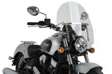 Para-brisa Puig Daytona III com ABE para Yamaha Vmax, Suzuki C800 Intruder, Kawasaki VN900 Classic, Triumph America, Hyosung GV250 Aquila, Honda VT 750 C Shadow ABS, Harley Davidson, Indian, Daelim