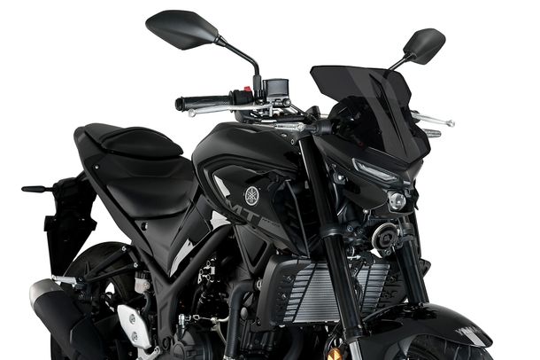 Windschild Puig New Generation Sport 303 x 270 mm mit ABE für Yamaha MT-03 Bj. 2020 - 2026