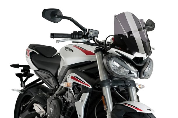 Windschild Puig New Generation Sport 310 x 330 mm mit ABE für Triumph Street Triple 660 S, Street Triple 765 RS Bj. 2020 - 2022