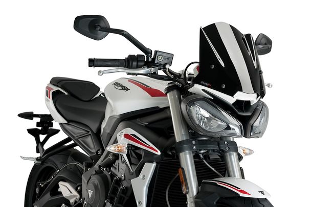 Windschild Puig New Generation Sport 310 x 330 mm mit ABE für Triumph Street Triple 660 S, Street Triple 765 RS Bj. 2020 - 2022