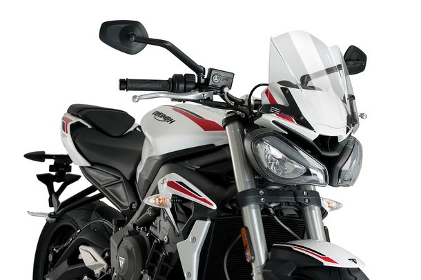 Windschild Puig New Generation Sport 310 x 330 mm mit ABE für Triumph Street Triple 660 S, Street Triple 765 RS Bj. 2020 - 2022