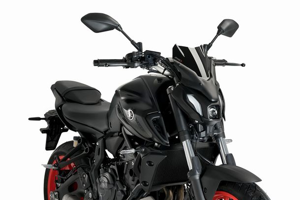 Windschild Puig New Generation Sport 320 x 235 mm mit ABE für Yamaha MT-07, MT-07 Pure Bj. 2021 - 2024