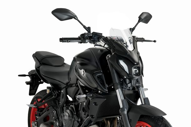 Windschild Puig New Generation Sport 320 x 235 mm mit ABE für Yamaha MT-07, MT-07 Pure Bj. 2021 - 2024
