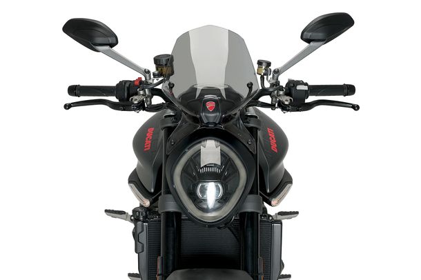 Windschild Puig New Generation Sport 370 x 255 mm mit ABE für Ducati Monster 937, Monster 937 Plus, Monster 937 SP Bj. 2021 - 2025