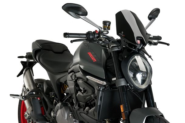 Windschild Puig New Generation Sport 370 x 255 mm mit ABE für Ducati Monster 937, Monster 937 Plus, Monster 937 SP Bj. 2021 - 2025