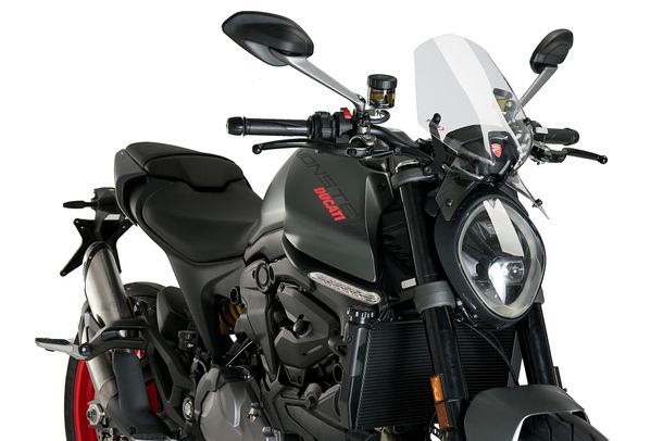 Windschild Puig New Generation Sport 370 x 255 mm mit ABE für Ducati Monster 937, Monster 937 Plus, Monster 937 SP Bj. 2021 - 2025