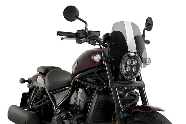 Windschild Puig New Generation Sport 325 x 320 mm mit ABE für Honda CMX 1100 Rebel DCT, CMX 1100 Rebel Bj. 2021 - 2026