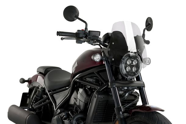 Windschild Puig New Generation Sport 325 x 320 mm mit ABE für Honda CMX 1100 Rebel DCT, CMX 1100 Rebel Bj. 2021 - 2026