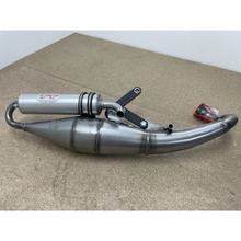 B-Grade, exhaust system complete LeoVince HAND MADE TT with approval, aluminum for Kymco Agility 50 2010 - 2012 / Bet & Win 2001 - 2007 / People Eco 2003 - 2004 / Super 8 2009 - 2012 / Super 9 2004 / Top Boy 1996 - 2006