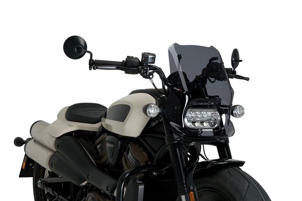Windschild Puig New Generation Sport 460 x 370 mm mit ABE für Harley Davidson Sportster S RH1250S Bj. 2021 - 2026