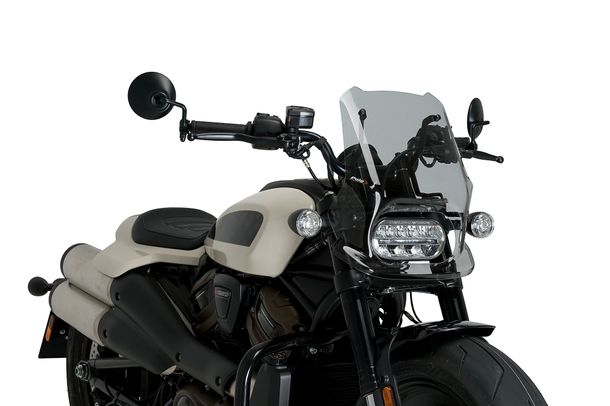 Windschild Puig New Generation Sport 460 x 370 mm mit ABE für Harley Davidson Sportster S RH1250S Bj. 2021 - 2026