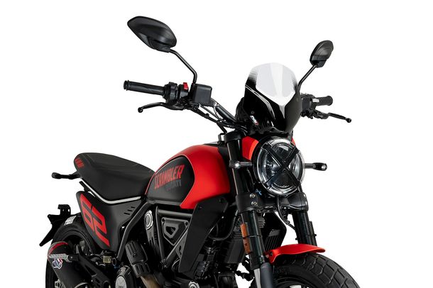Windschild Puig New Generation Sport 235 x 251 mm mit ABE für Ducati Scrambler Icon, Scrambler Full Throttle Bj. 2023 - 2026